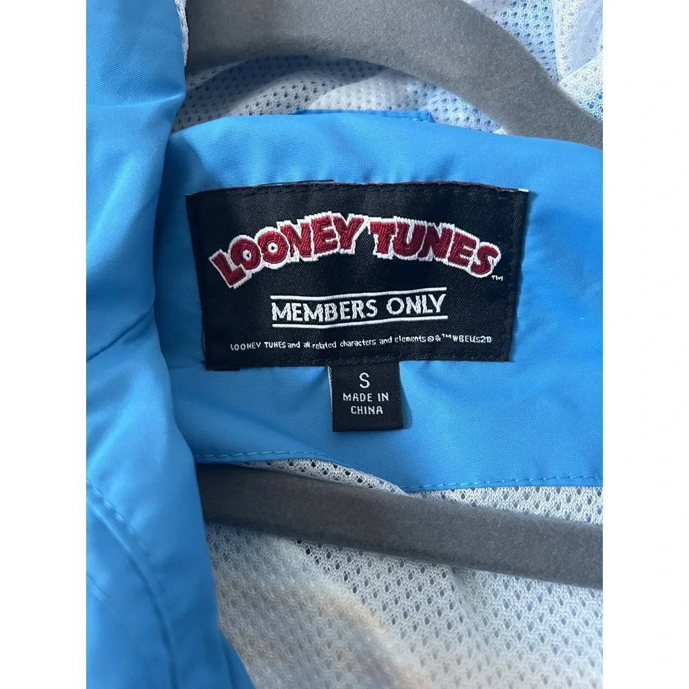 NEW SPACE JAM‎ Looney Tunes Members Only Windbreaker Hoodie Jacket Size Small